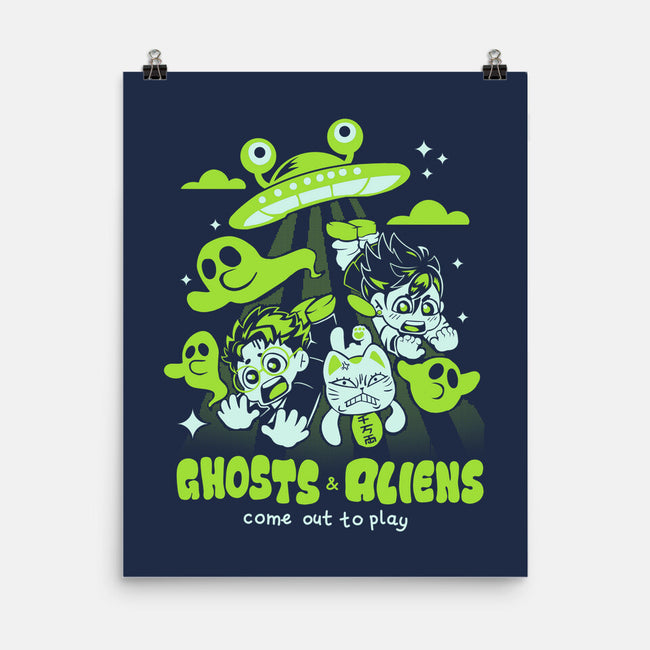 Ghosts And Aliens-None-Matte-Poster-Catsuumi