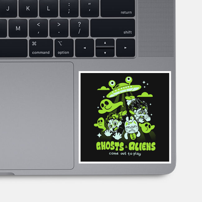Ghosts And Aliens-None-Glossy-Sticker-Catsuumi