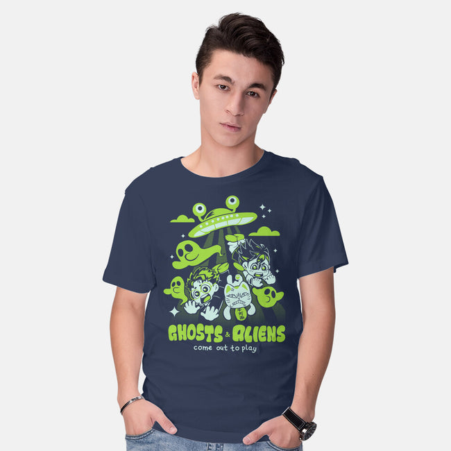 Ghosts And Aliens-Mens-Basic-Tee-Catsuumi
