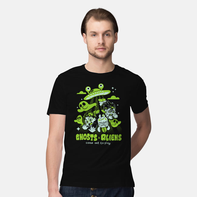 Ghosts And Aliens-Mens-Premium-Tee-Catsuumi