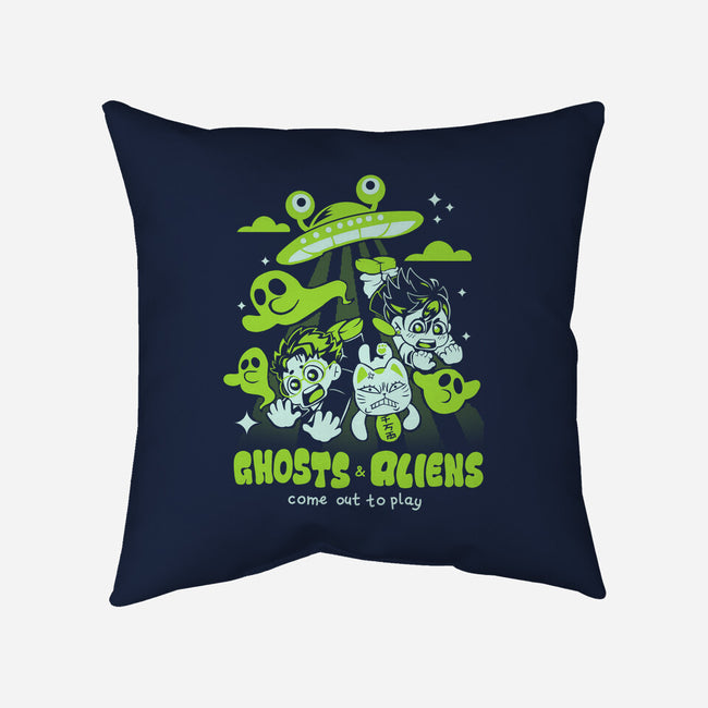 Ghosts And Aliens-None-Removable Cover w Insert-Throw Pillow-Catsuumi
