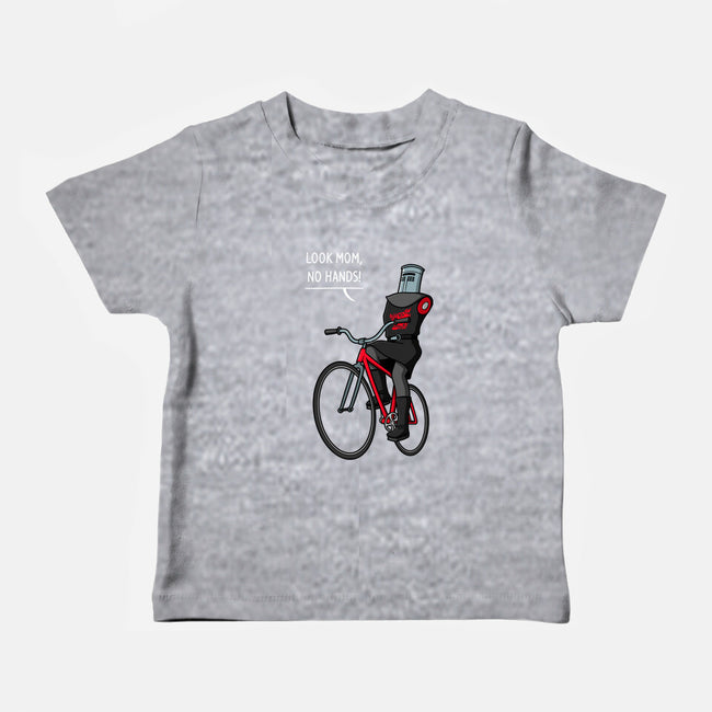 Look Mom No Hands-Baby-Basic-Tee-jasesa