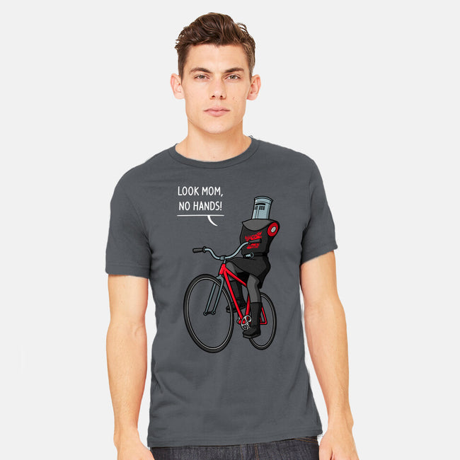 Look Mom No Hands-Mens-Heavyweight-Tee-jasesa