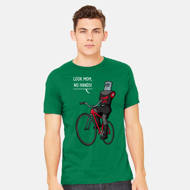 Look Mom No Hands-Mens-Heavyweight-Tee-jasesa