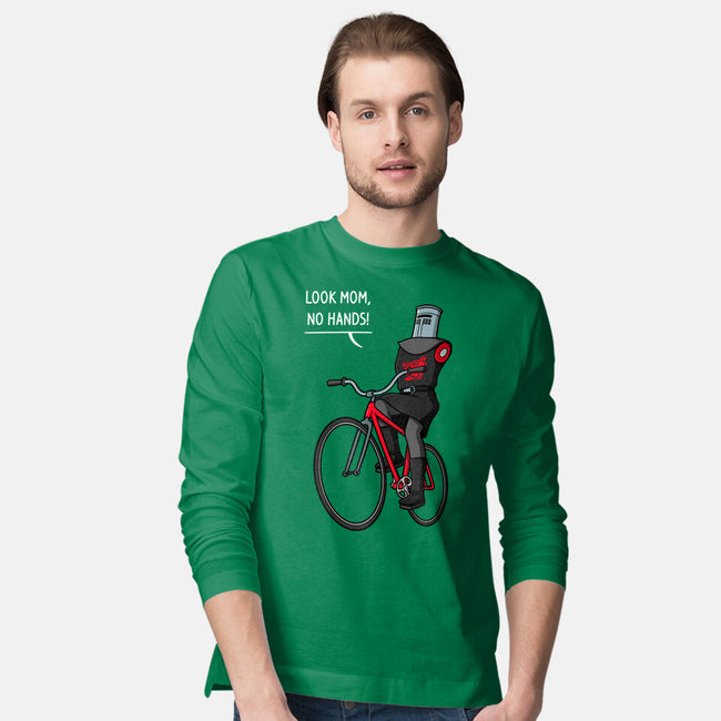 Look Mom No Hands-Mens-Long Sleeved-Tee-jasesa