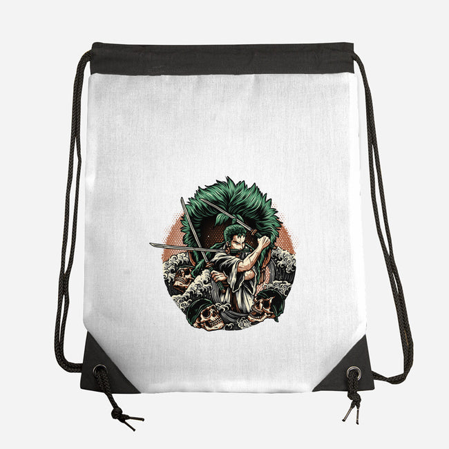 Three Sword Hunter-None-Drawstring-Bag-glitchygorilla