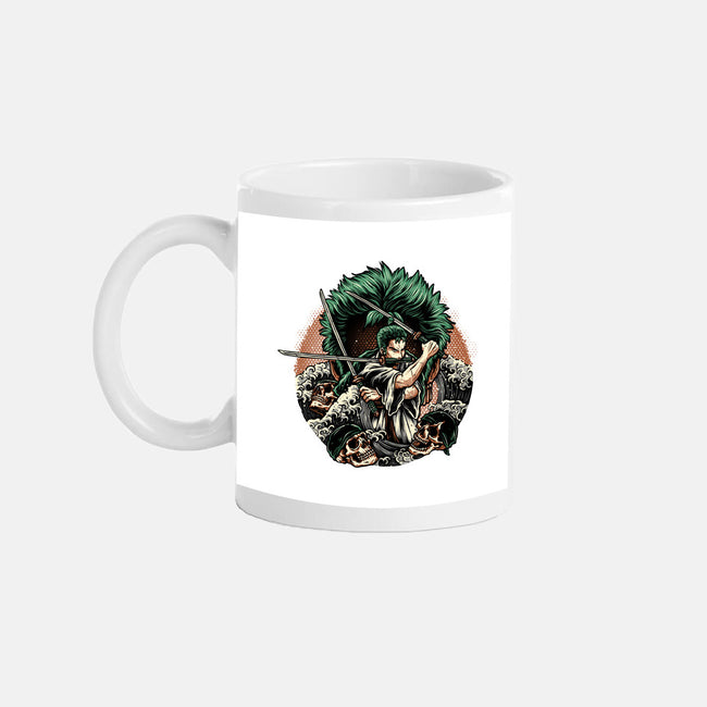 Three Sword Hunter-None-Mug-Drinkware-glitchygorilla
