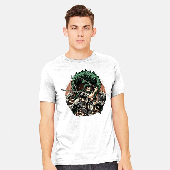 Three Sword Hunter-Mens-Heavyweight-Tee-glitchygorilla