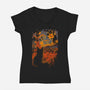 Autumn In Starry Night-Womens-V-Neck-Tee-fanfabio
