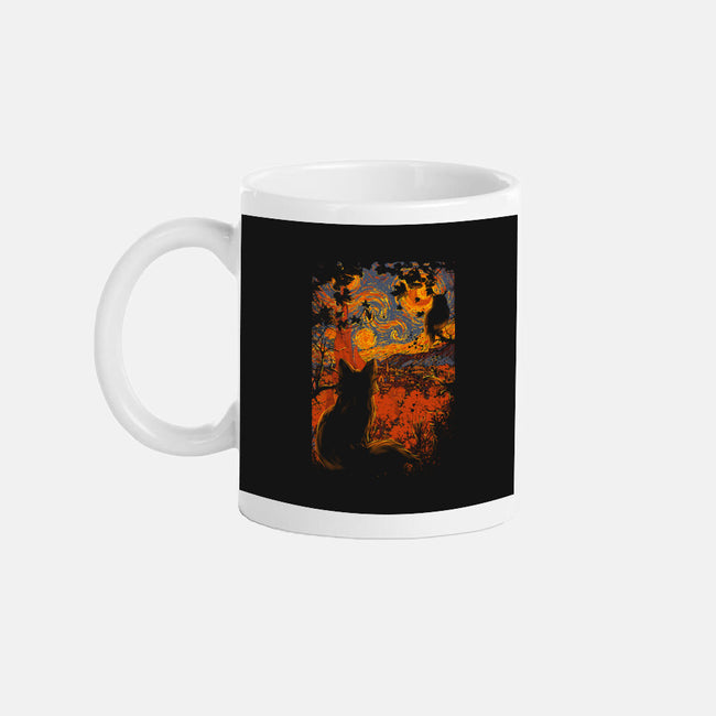 Autumn In Starry Night-None-Mug-Drinkware-fanfabio