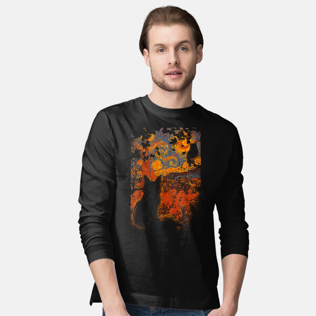 Autumn In Starry Night-Mens-Long Sleeved-Tee-fanfabio