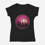 Visit Coruscant-Womens-V-Neck-Tee-turborat14