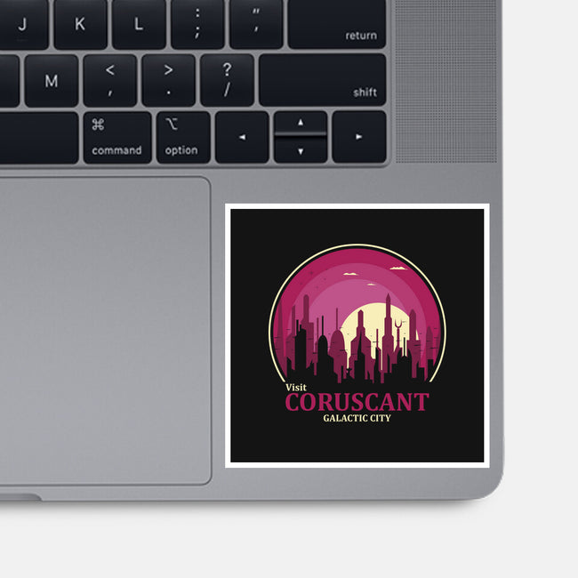 Visit Coruscant-None-Glossy-Sticker-turborat14