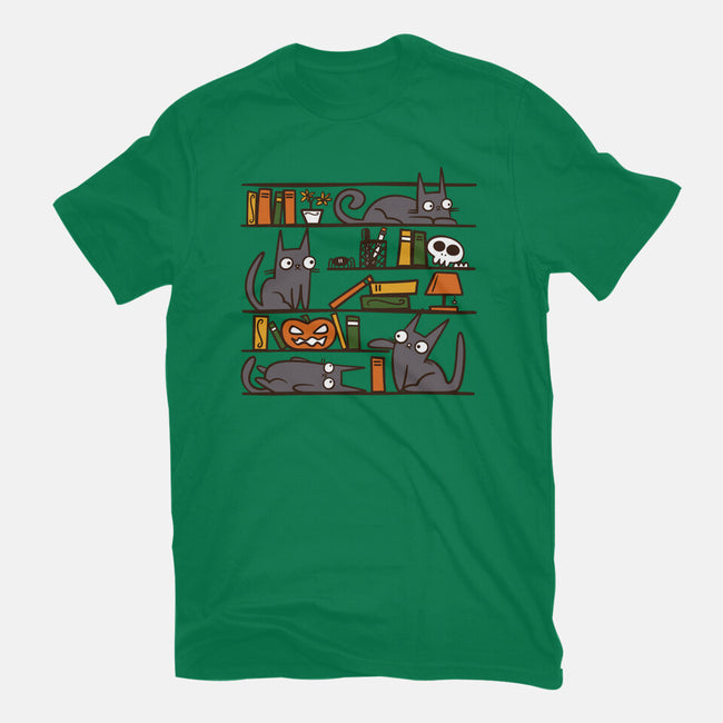 Halloween Library-Mens-Heavyweight-Tee-damglynn