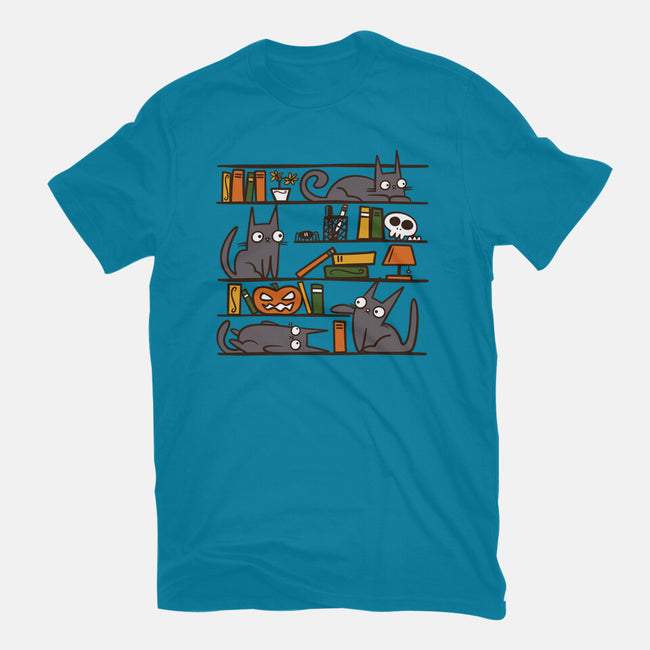 Halloween Library-Mens-Heavyweight-Tee-damglynn