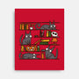 Halloween Library-None-Stretched-Canvas-damglynn