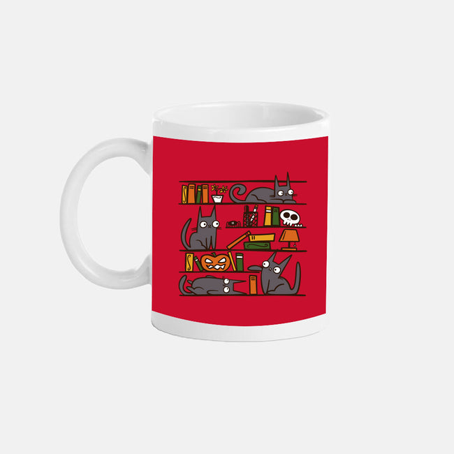 Halloween Library-None-Mug-Drinkware-damglynn