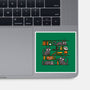 Halloween Library-None-Glossy-Sticker-damglynn