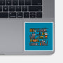 Halloween Library-None-Glossy-Sticker-damglynn