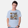Halloween Library-Mens-Basic-Tee-damglynn
