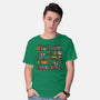 Halloween Library-Mens-Basic-Tee-damglynn