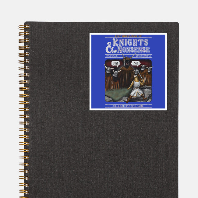 Knights And Nonsense-None-Glossy-Sticker-NMdesign