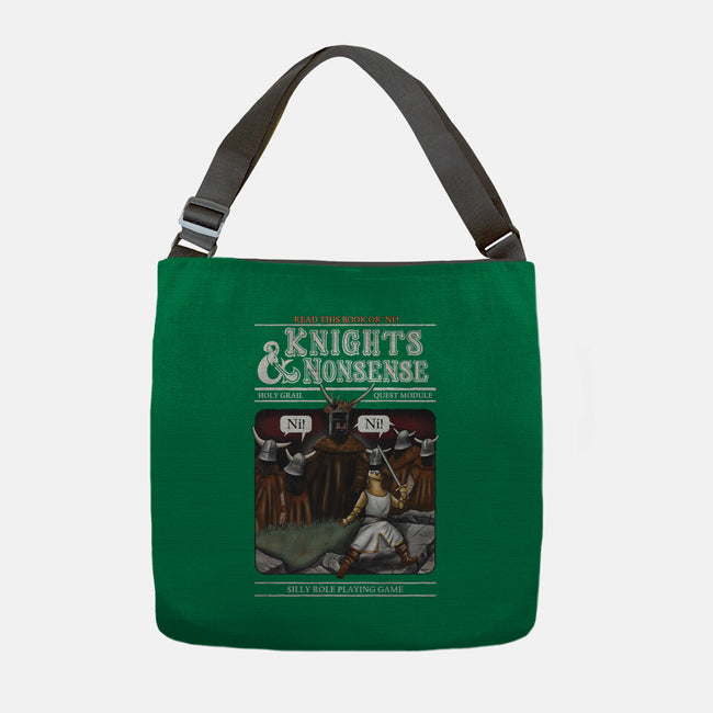 Knights And Nonsense-None-Adjustable Tote-Bag-NMdesign