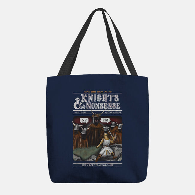 Knights And Nonsense-None-Basic Tote-Bag-NMdesign
