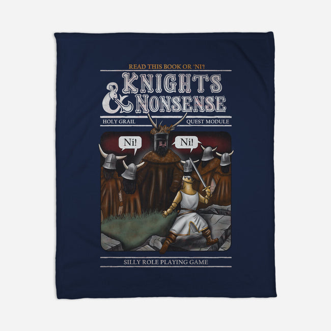 Knights And Nonsense-None-Fleece-Blanket-NMdesign