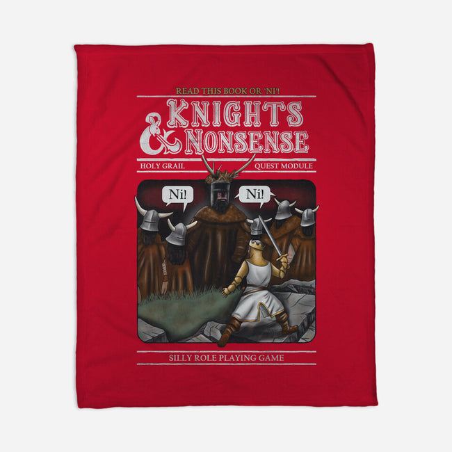 Knights And Nonsense-None-Fleece-Blanket-NMdesign