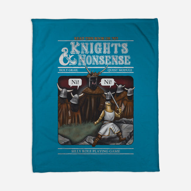 Knights And Nonsense-None-Fleece-Blanket-NMdesign