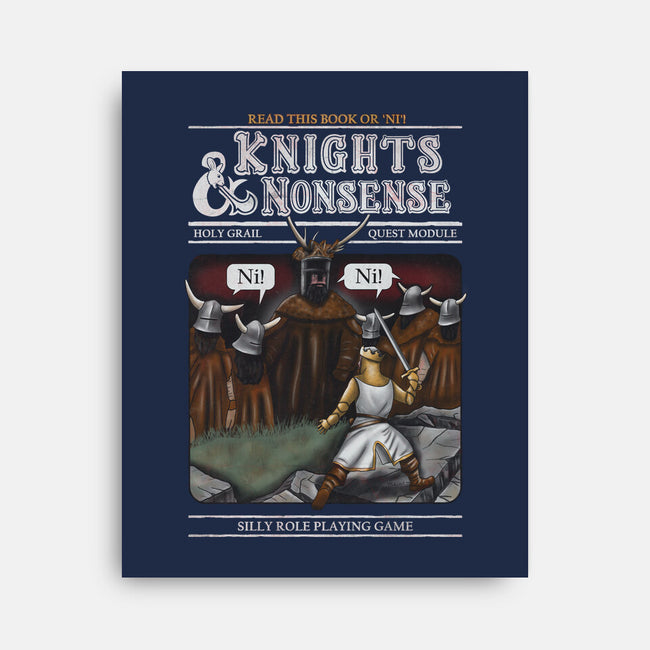 Knights And Nonsense-None-Stretched-Canvas-NMdesign