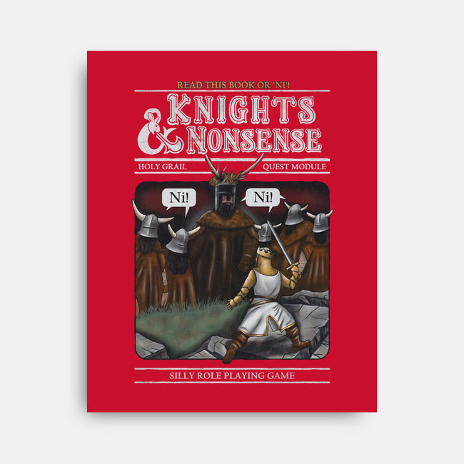 Knights And Nonsense-None-Stretched-Canvas-NMdesign
