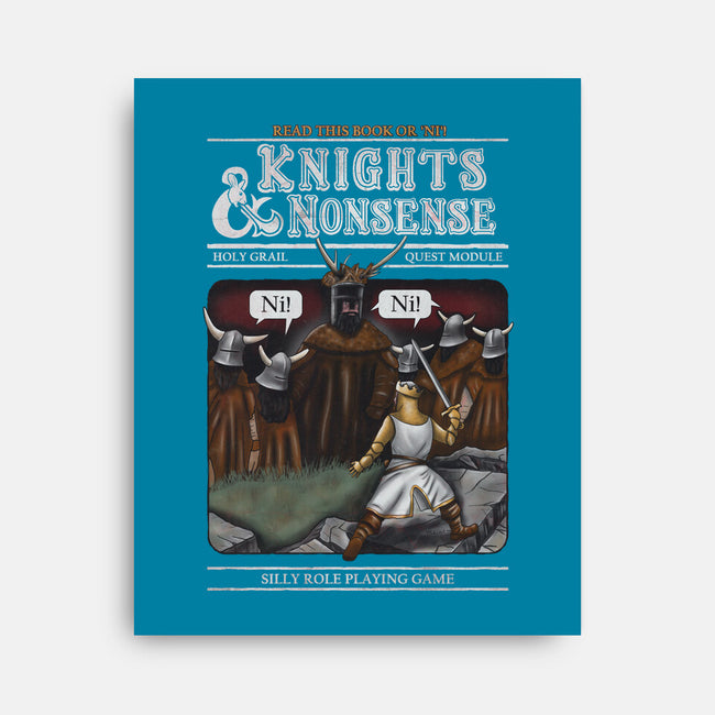Knights And Nonsense-None-Stretched-Canvas-NMdesign