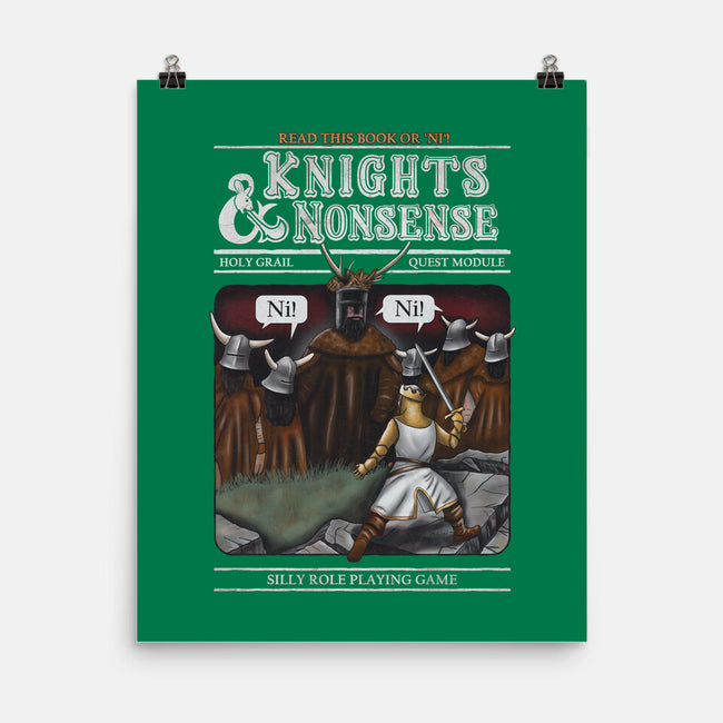 Knights And Nonsense-None-Matte-Poster-NMdesign