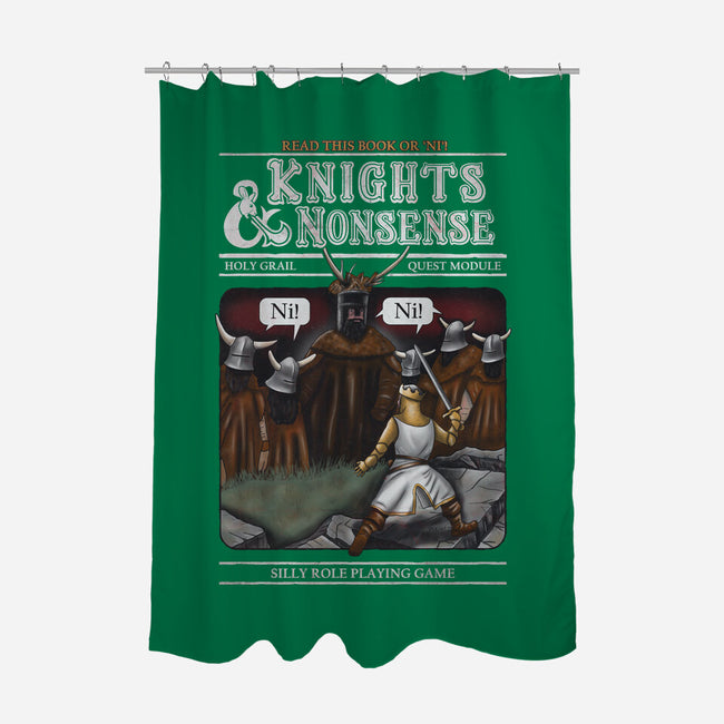 Knights And Nonsense-None-Polyester-Shower Curtain-NMdesign