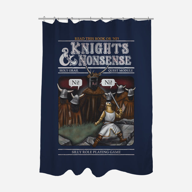 Knights And Nonsense-None-Polyester-Shower Curtain-NMdesign