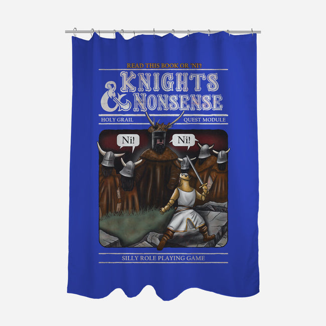 Knights And Nonsense-None-Polyester-Shower Curtain-NMdesign