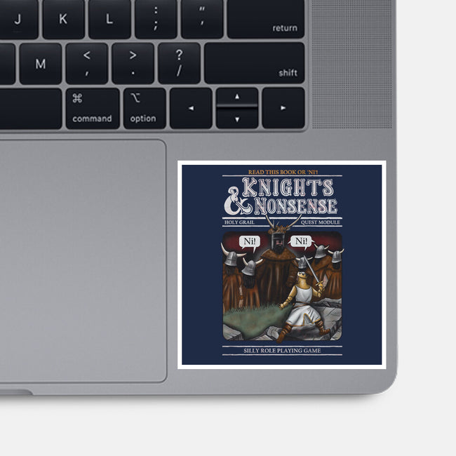 Knights And Nonsense-None-Glossy-Sticker-NMdesign