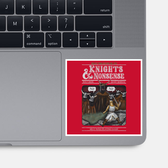 Knights And Nonsense-None-Glossy-Sticker-NMdesign