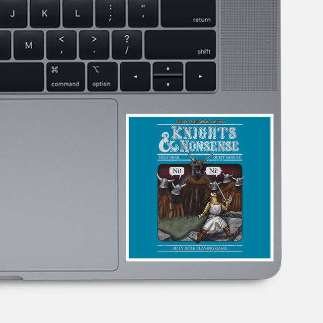 Knights And Nonsense-None-Glossy-Sticker-NMdesign