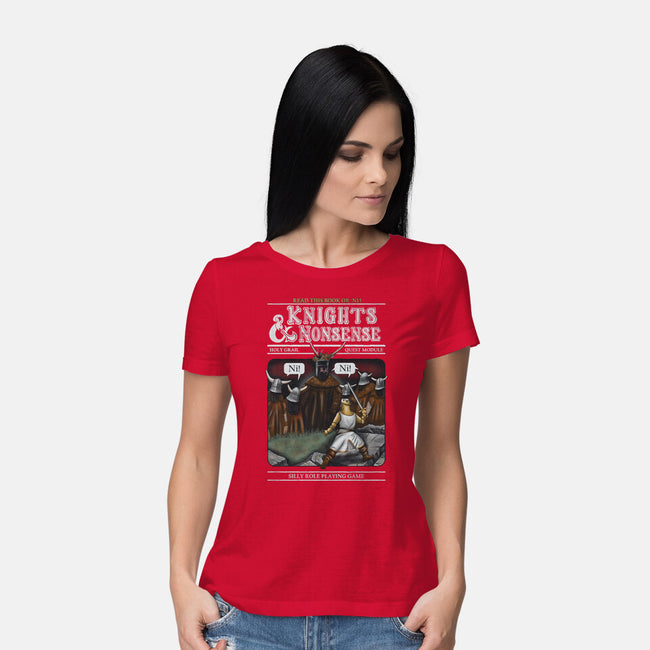 Knights And Nonsense-Womens-Basic-Tee-NMdesign