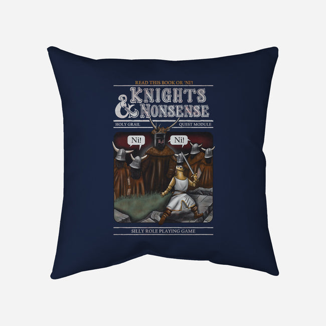 Knights And Nonsense-None-Removable Cover w Insert-Throw Pillow-NMdesign