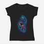 My Planet Earth-Womens-V-Neck-Tee-nickzzarto
