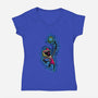 My Planet Earth-Womens-V-Neck-Tee-nickzzarto
