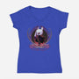 Ghost Knight-Womens-V-Neck-Tee-Samuel