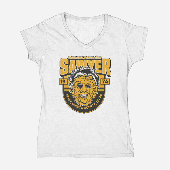 Sawyer Leather-Womens-V-Neck-Tee-CarloJ1956