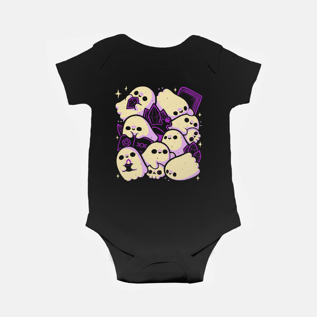 Spooky Cute Ghosts And Witchcraft-Baby-Basic-Onesie-xMorfina