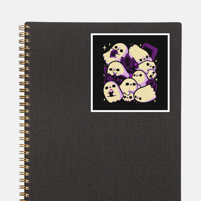 Spooky Cute Ghosts And Witchcraft-None-Glossy-Sticker-xMorfina