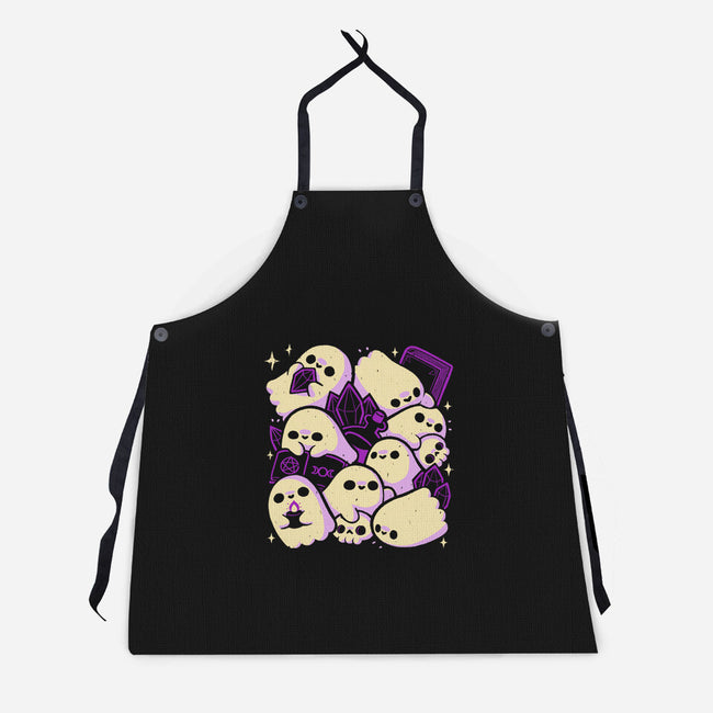 Spooky Cute Ghosts And Witchcraft-Unisex-Kitchen-Apron-xMorfina